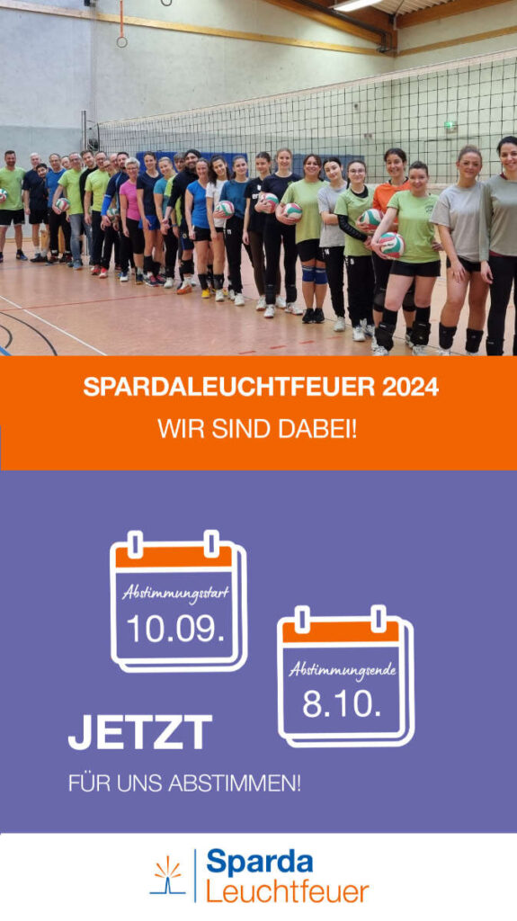 SpardaLeuchtfeuer 2024 - Werbematerial Volleyball